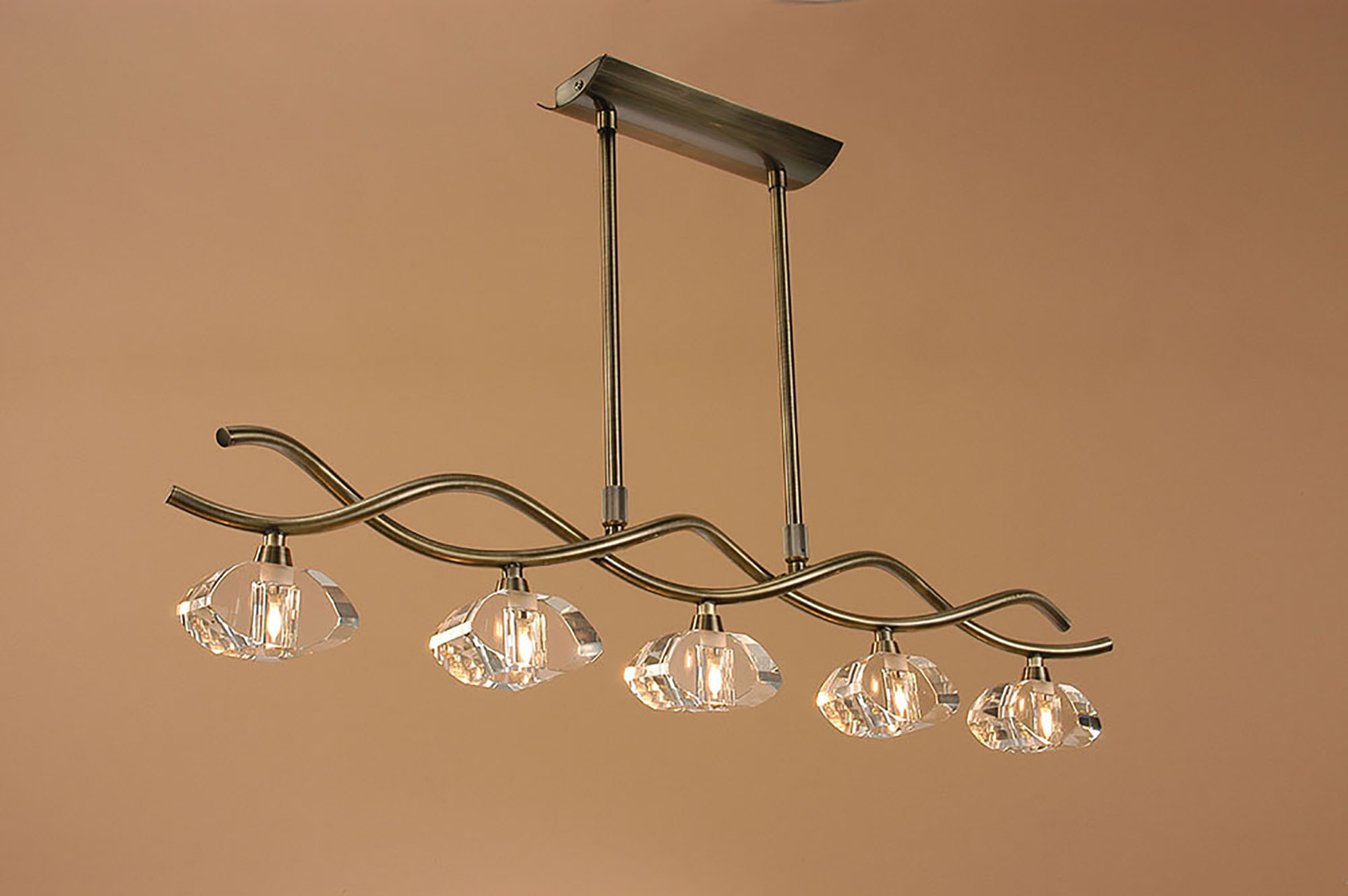 Alfa Antique Brass Ceiling Lights Mantra Linear Fittings